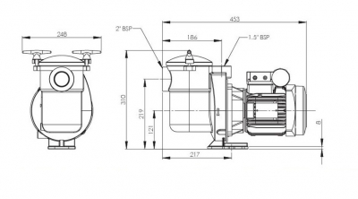 Sta-Rite 5BR Pumpe, 21 m3/h, 400 V