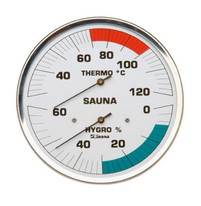 Sauna-Hygrothermometer Ø 130 mm