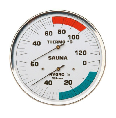 Sauna-Hygrothermometer Ø160 mm