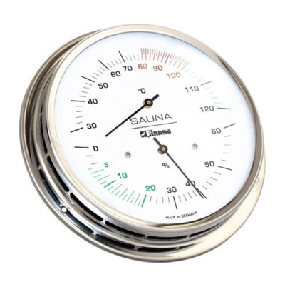 Sauna-Hygrothermometer mit Flansch
