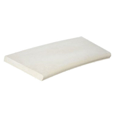 Beckenrandsteine Weiß, für 3,60 x 6,30 m Ovalformbecken