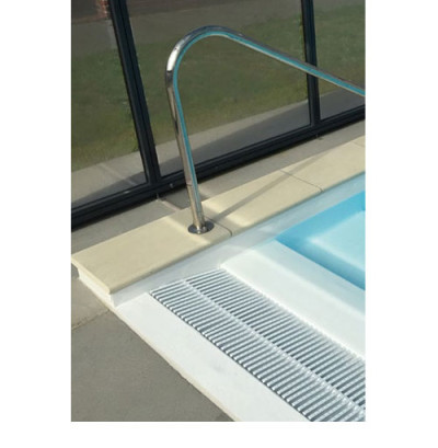 Beckenrandsteine Weiß, für 5,00 x 9,00 m Rechteckbecken