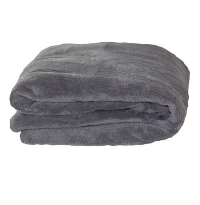 Kuscheldecke Warm-Up Luxus-Plaid. Aus 100% Polyester. 200 x 150 cm. Bei 60 Grad waschbar und trocknergeeignet. Farbe: grau.
