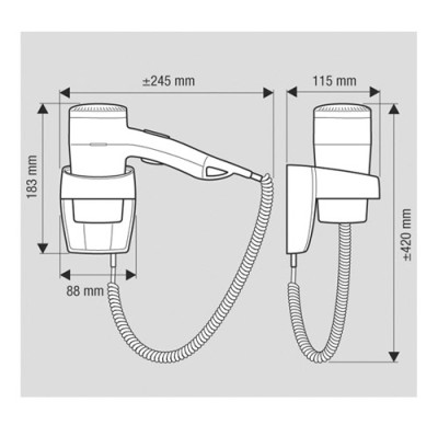 Handhaartrockner Premium 1100 W