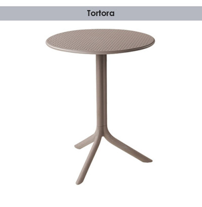 Step Beistelltisch - rund. In verschiedenen Farben verfügbar. Mit 2 unterschiedliche Tischbeine (40 und 76,5 cm)