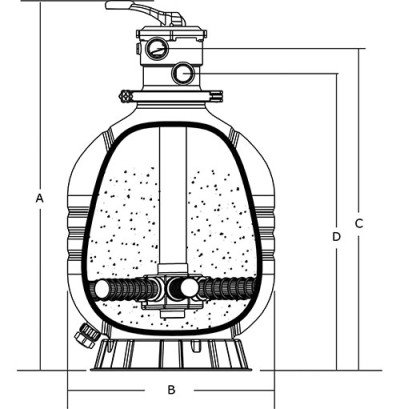 Sandfilterkessel MFV31 | Ø775 mm