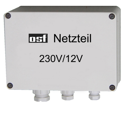 Netzteil (230V/12V) für das <br />externe Touch-Bedienteil (230V/12V)