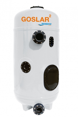 GOSLAR² - Ein- und Mehrschichten Filterbehälter, <br>Standard Mantelhöhe 1.700 mm, Ø600 mm