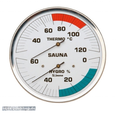 Sauna-Hygrothermometer Ø 130 mm