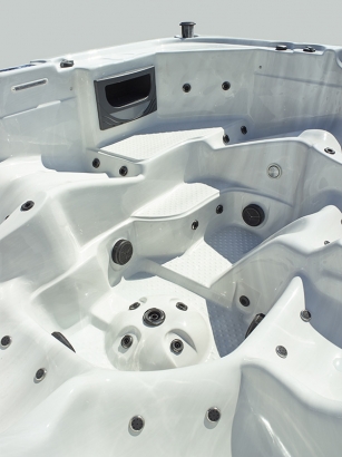 President Size 73 – Außenwhirlpool für 7 Personen