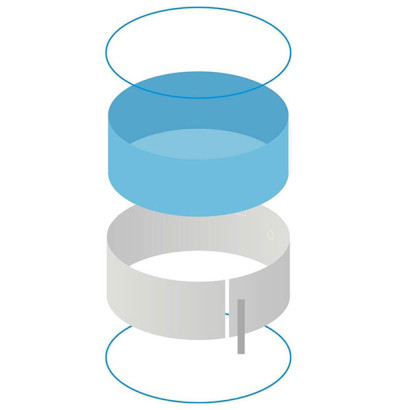 Stahlwandpool in Rundform - Starter-Set