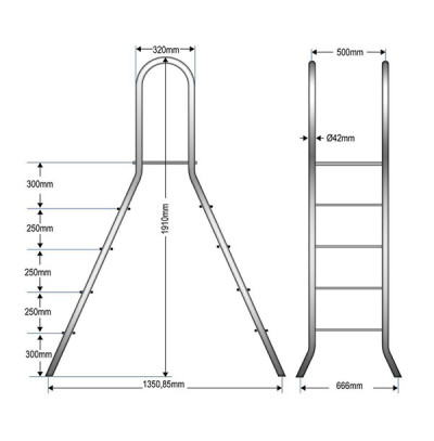 Aufstellleiter CLASSIC 120/120, 2 x 4 Stufen