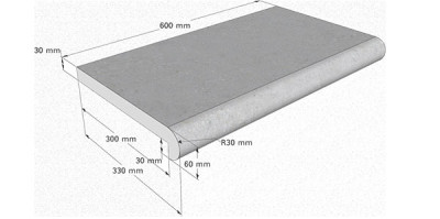 Napoli Beckenrandstein für Rechteck Standard Beckenin Diamond Grey Napoli Beckenrandstein für Rechteck Standard Beckenin Diamond Grey