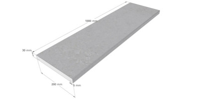 Modena Beckenrandstein für Rechteck Standard Beckenin Mountain Grey Modena Beckenrandstein für Rechteck Standard Beckenin Mountain Grey