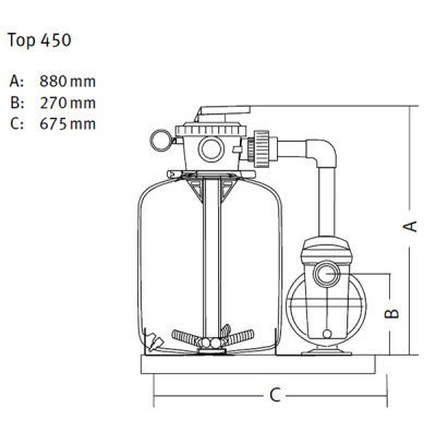 Filteranlage 450 TOP 450 + SILEN | 50 12 230V