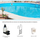 Ovalformbecken 3,00 x 5,70 m, Höhe 1,50 m Ovalformbecken 3,00 x 5,70 m, Höhe 1,50 m