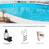 Ovalformbecken 3,50 x 7,50 m, Höhe 1,50 m Ovalformbecken 3,50 x 7,50 m, Höhe 1,50 m