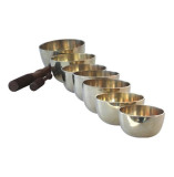 7er Set Klangschalen, gegossen