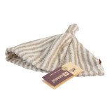 Sauna-Mütze aus Leinen-Frottee, gestreift