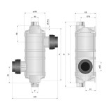 Pahlén Wärmetauscher HI-Temp Edelstahl, 40 kW