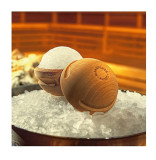 Eisaufguss-Kugel aus Eschenholz