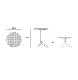 Step Beistelltisch - rund