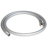 Ausführung: ¾ Überwurfmutter, ¾ Schlauch. Mit Metallauslaufhülse, ohne Vollmetallwandhalter. Farbe: silber