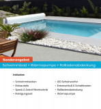 Fertigbecken, Modell Maxi Pool Komplett-Set mit Rollladenabdeckung Fertigbecken, Modell Maxi Pool Komplett-Set mit Rollladenabdeckung