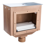 Skimmer Rotguss flache Ausführung Skimmer Rotguss flache Ausführung