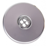 Einlaufdüsen Kugel 4 x Ø 8mm V4A eckige Blende 103x103mm Einlaufdüsen Kugel 4 x Ø 8mm V4A eckige Blende 103x103mm