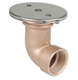 Bodeneinläufe Rotguss, mit Anschlusswinkel 90°, G 1 1/2 Bodeneinläufe Rotguss, mit Anschlusswinkel 90°, G 1 1/2