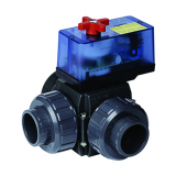 3-Wege PVC-Kugelhahn S4, 230V o. 24V 3-Wege PVC-Kugelhahn S4, 230V o. 24V