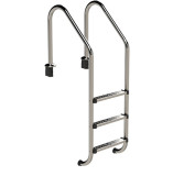 Tiefbeckenleiter weite Ausladung - Holm Ø43 V2A