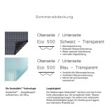 Eco 500 Blau Transparent, Luftpolsterfolie für Ovalbecken Eco 500 Blau Transparent, Luftpolsterfolie für Ovalbecken