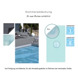 Eco 500 Blau Transparent, Luftpolsterfolie für Rechteckbecken Eco 500 Blau Transparent, Luftpolsterfolie für Rechteckbecken