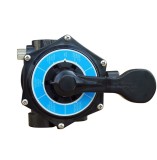 OKU 6-Wege-Top-Mount-Ventil 1 1/2 Ansicht der Schaltzustände, Rückspülen, Nachspülung, Entlerung, Zierkulation, Geschlossen, Winter