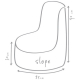 Outdoor-Sitzsack slope plus - verschiedene Farben