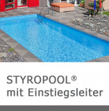 Styropor Rechteckbecken-Komplett-Set 6 x 3 x 1,5 Meter