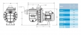 Sta-Rite 5P2R Pumpe, 8 m3/h, 230 V