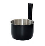 Sauna-Kübel aus Edelstahl, schwarz