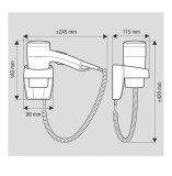 Handhaartrockner Premium 1100 W