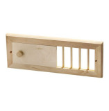 Lüftungsschieber 14,5 x 37,5 cm - Erle