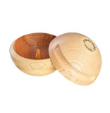 Eisaufguss-Kugel aus Eschenholz Eisaufguss-Kugel aus Eschenholz