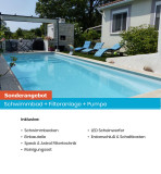 Fertigbecken Modell Plaisance 700 Junior, Becken-Set mit Filteranlage, Pumpe