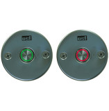 EL-Taster mit Leitung (IP68), mit 2-farbiger Kontroll-Leuchte und runder Blende (Set)